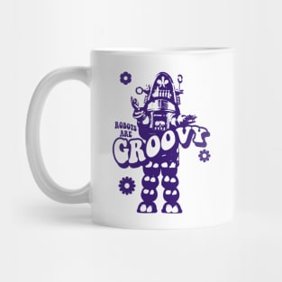 ROBOTS ARE GROOVY TIE DYE Mug